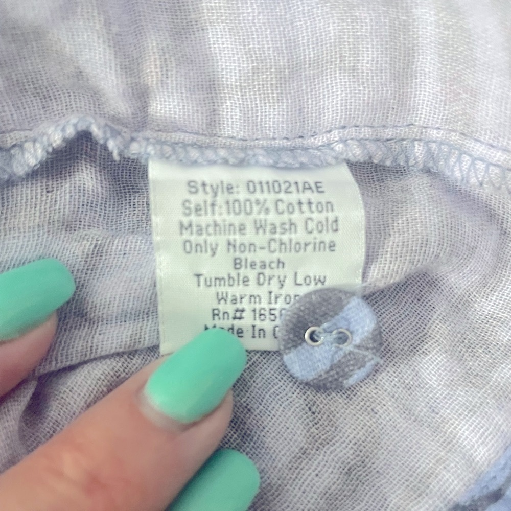 JOHNNY Was Calme Double Pocket Shacket in Multi Blue - Picture 5 of 8
